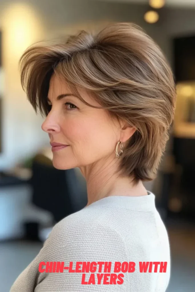 Chin-Length Bob with Layers