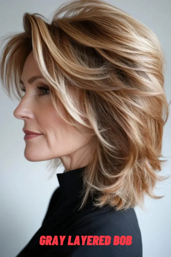 Gray Layered Bob