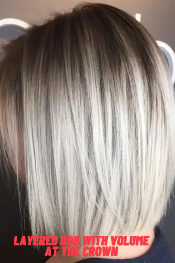 Layered Bob with Volume at the Crown