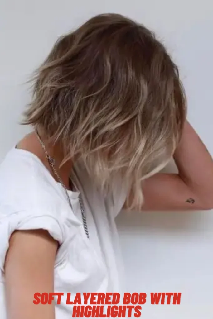 Soft Layered Bob with Highlights