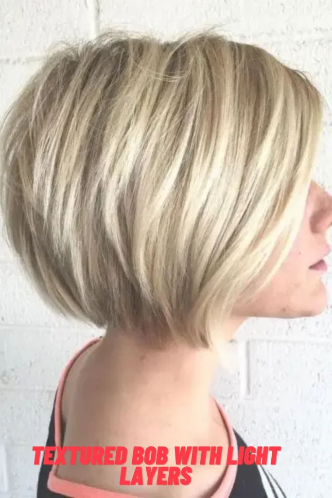 Textured Bob with Light Layers