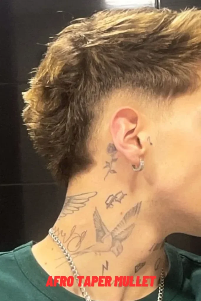Afro Taper Mullet