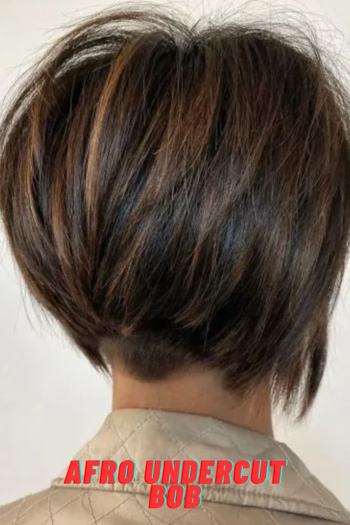 Afro Undercut Bob