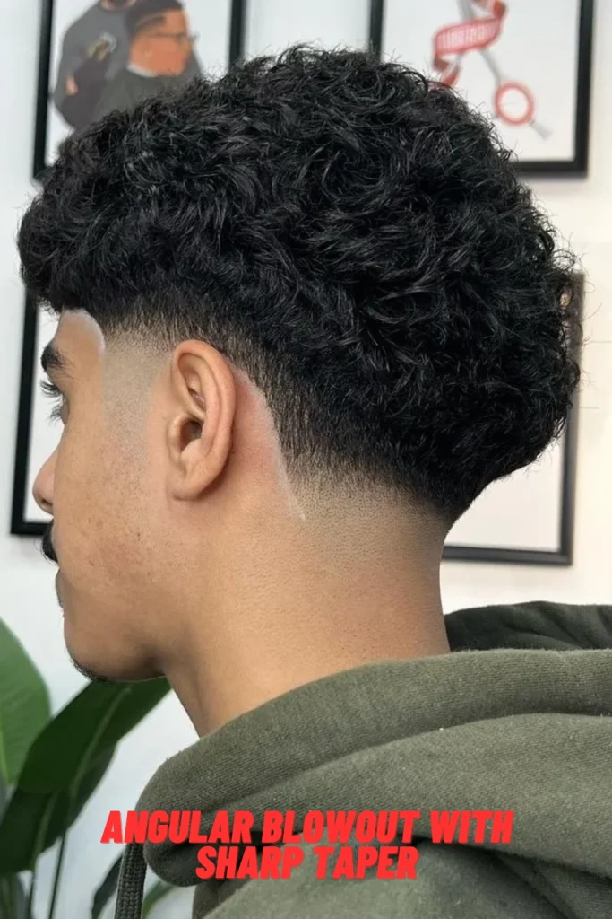 Angular Blowout with Sharp Taper