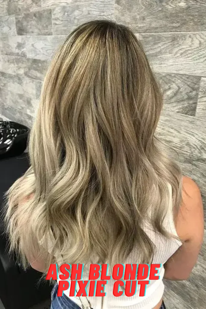 Ash Blonde Pixie Cut