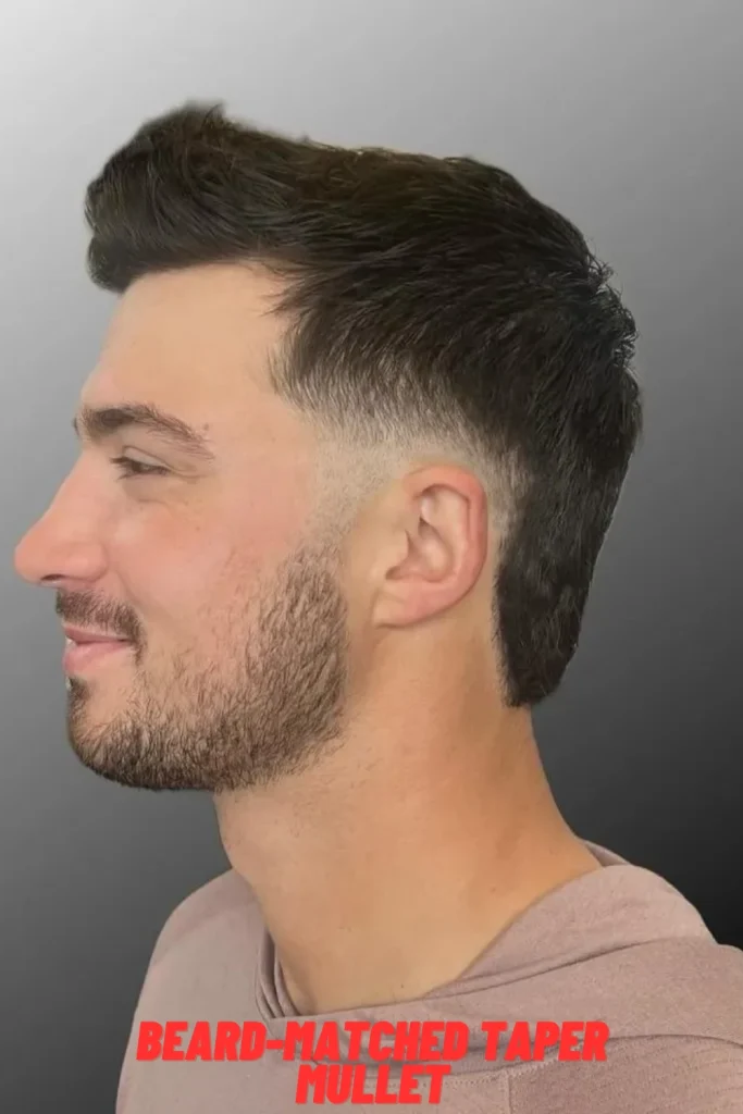 Beard-Matched Taper Mullet