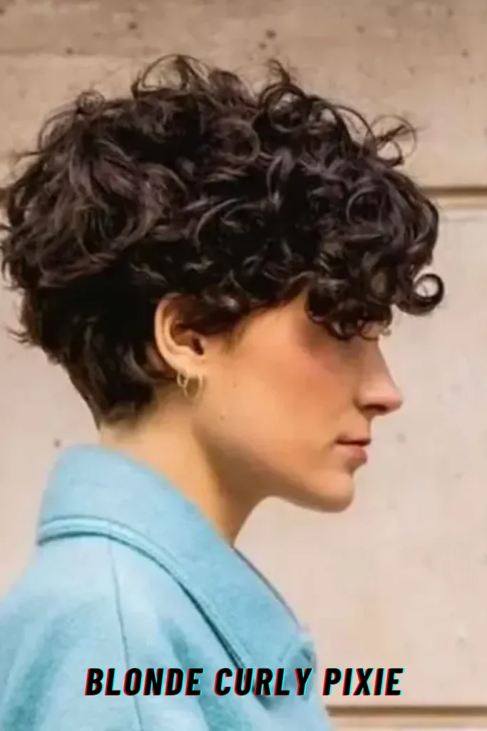 Blonde Curly Pixie