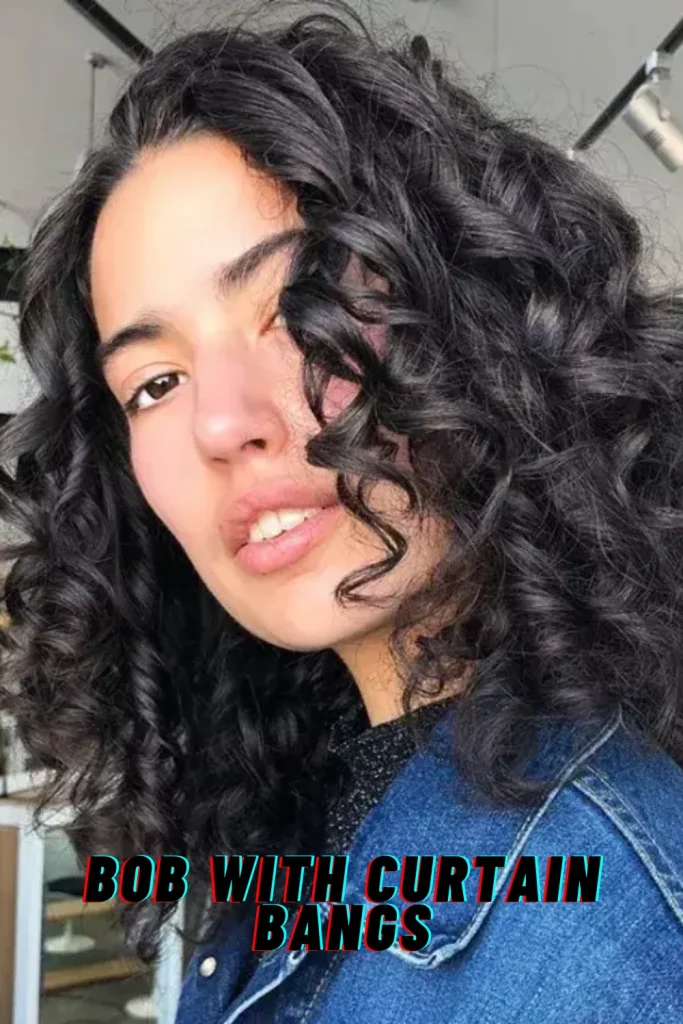 Bob with Curtain Bangs