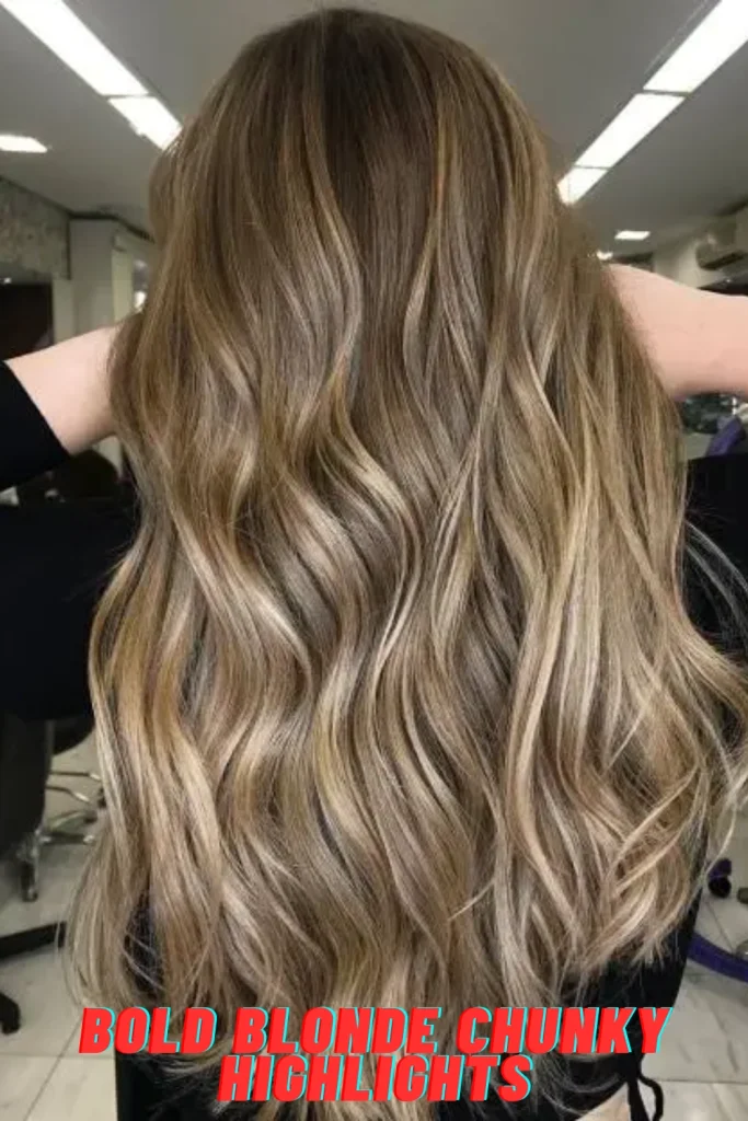 Bold Blonde Chunky Highlights