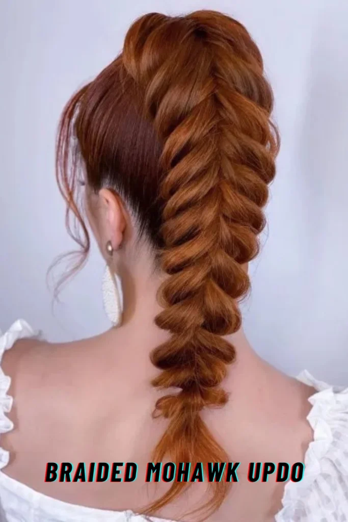 Braided Mohawk Updo