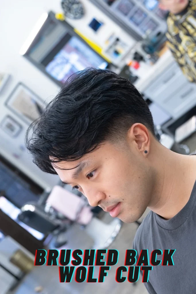 Brushed Back Wolf Cut
