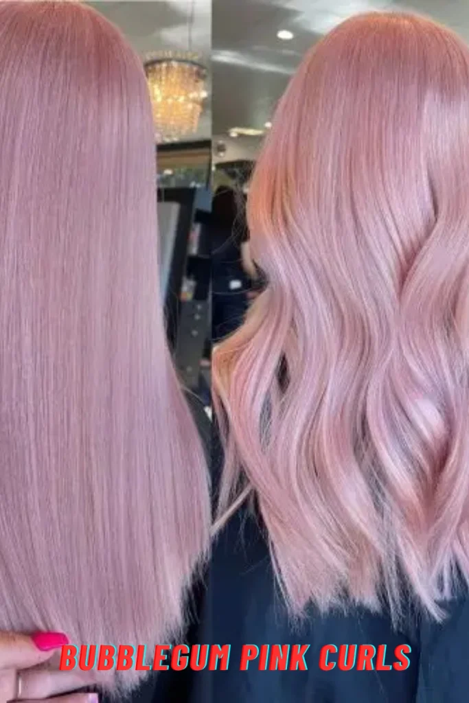 Bubblegum Pink Curls