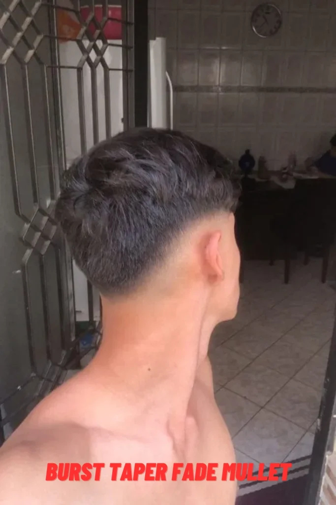 Burst Taper Fade Mullet