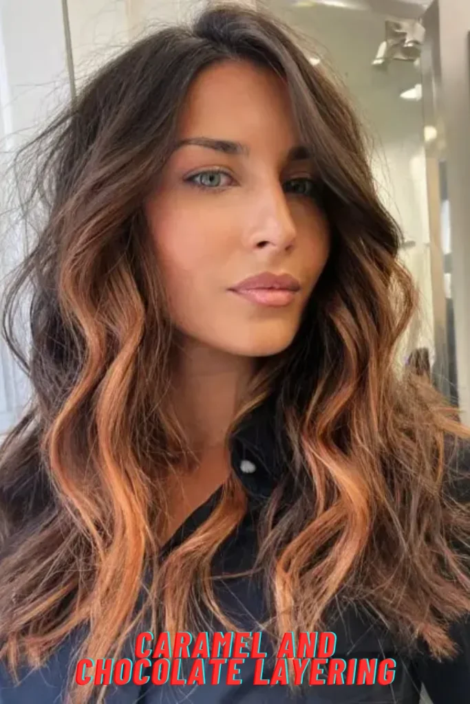 Caramel and Chocolate Layering