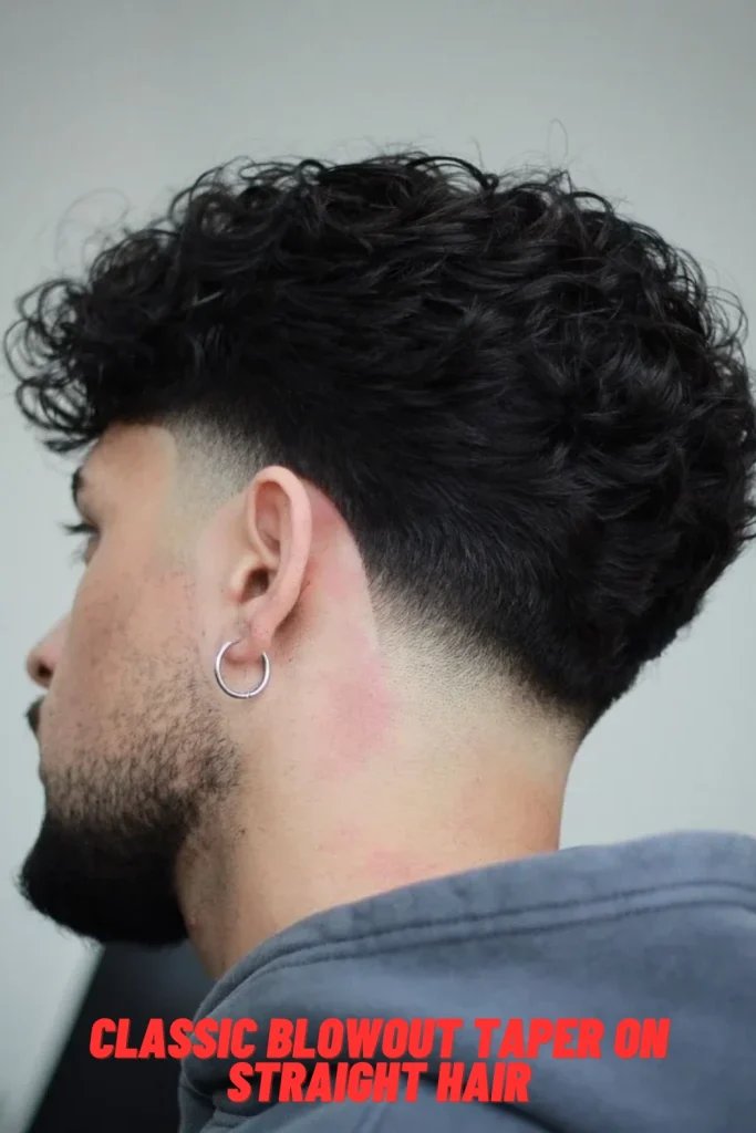 Classic Blowout Taper on Straight Hair