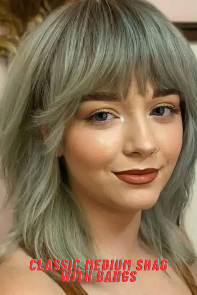 Classic Medium Shag with Bangs