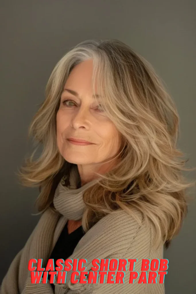 Classic Short Bob with Center Part