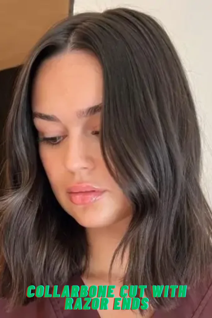 Collarbone Cut with Razor Ends