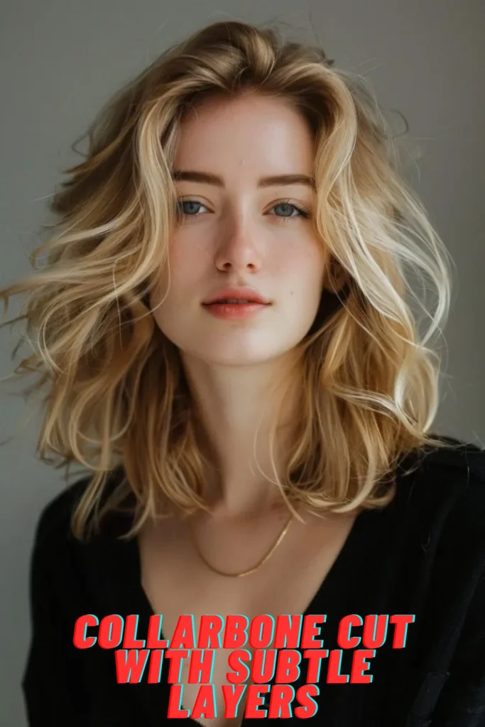 Collarbone Cut with Subtle Layers