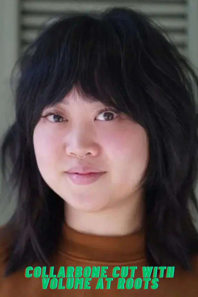 Collarbone Cut with Volume at Roots