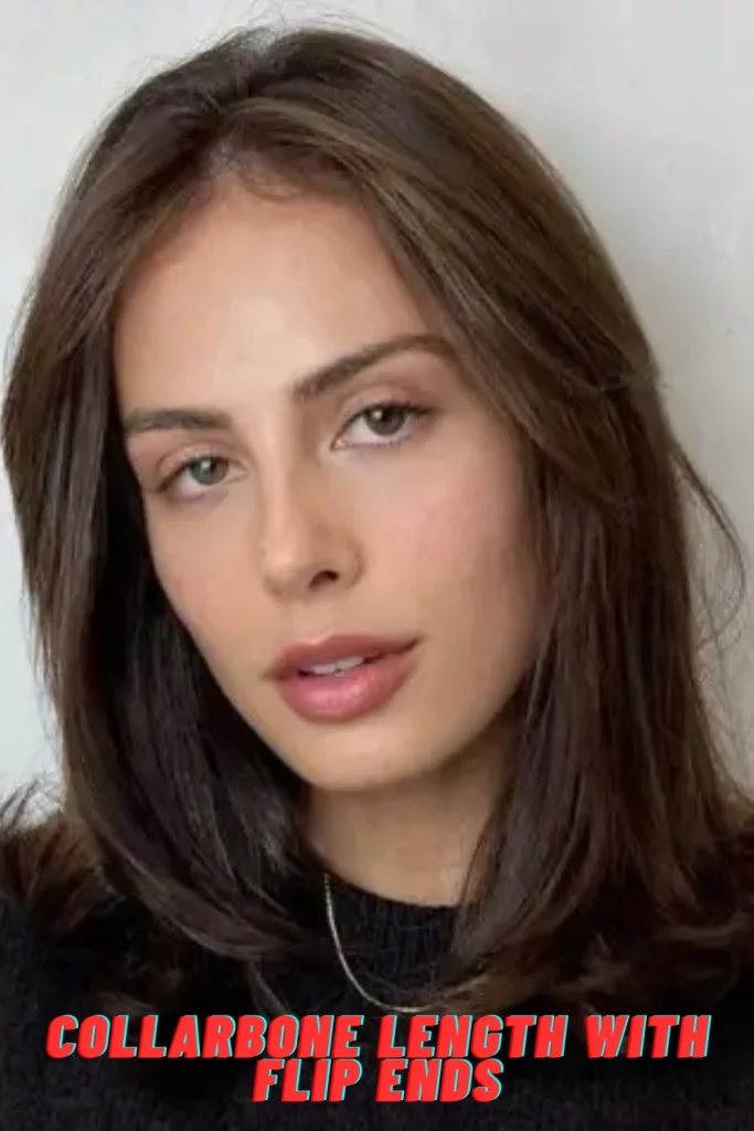 Collarbone Length with Flip Ends