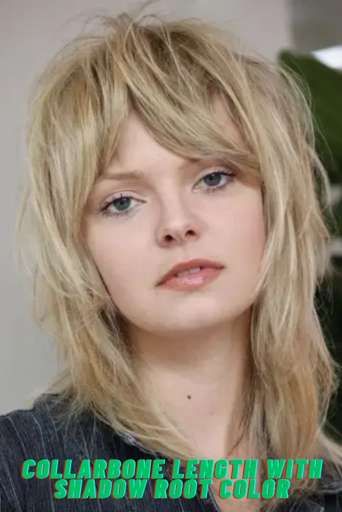 Collarbone Length with Shadow Root Color