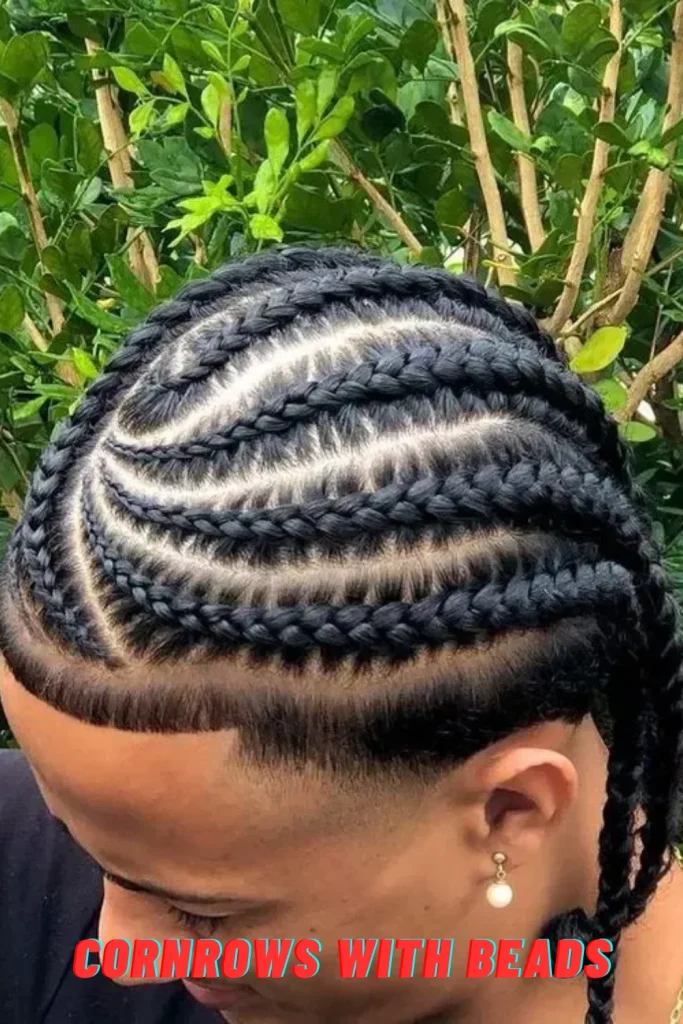 Cornrows with Beads