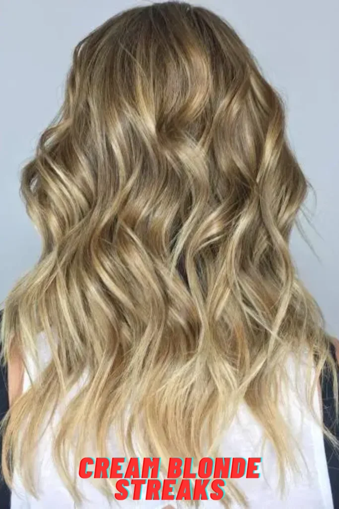 Cream Blonde Streaks