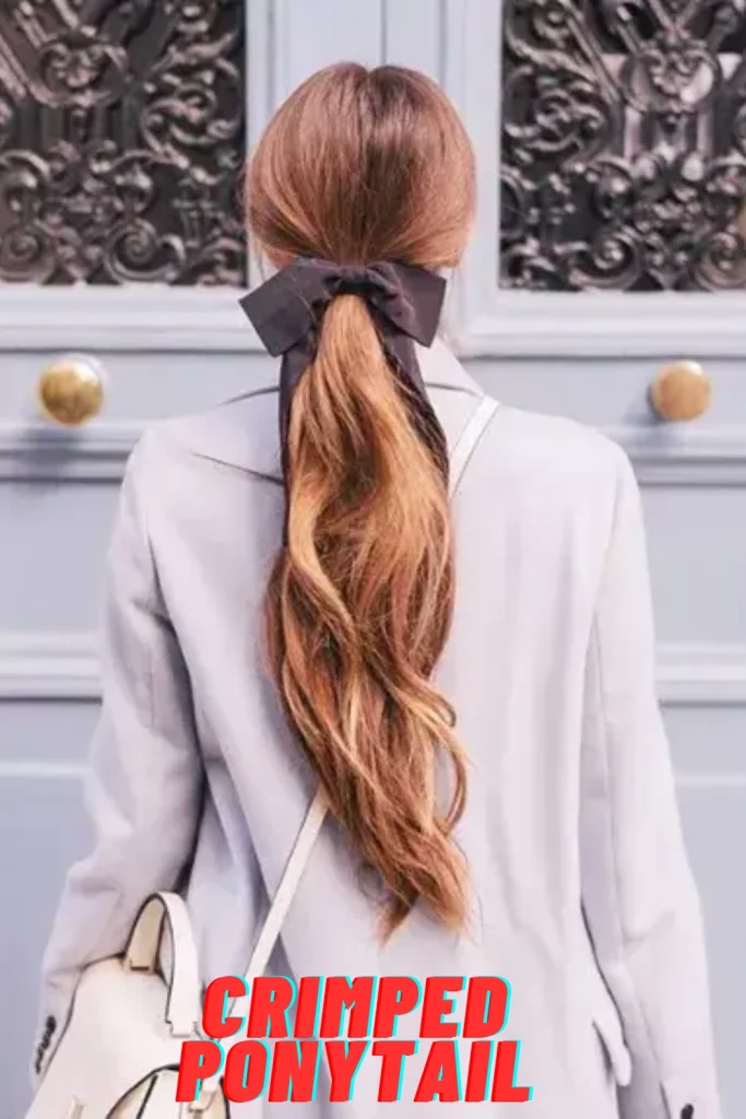 Crimped Ponytail