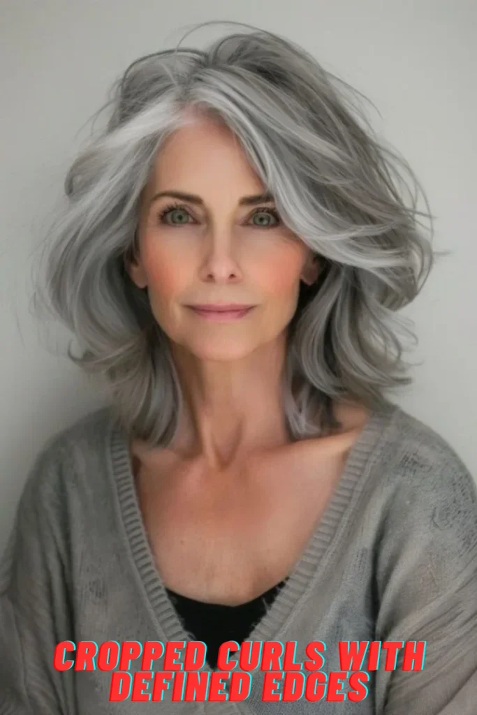 Cropped Curls with Defined Edges
