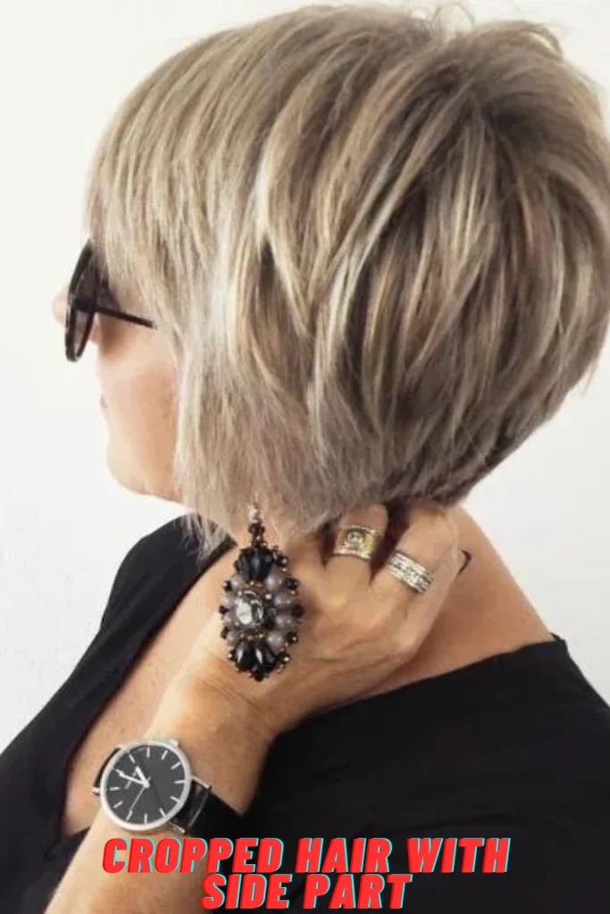 Cropped Hair with Side Part