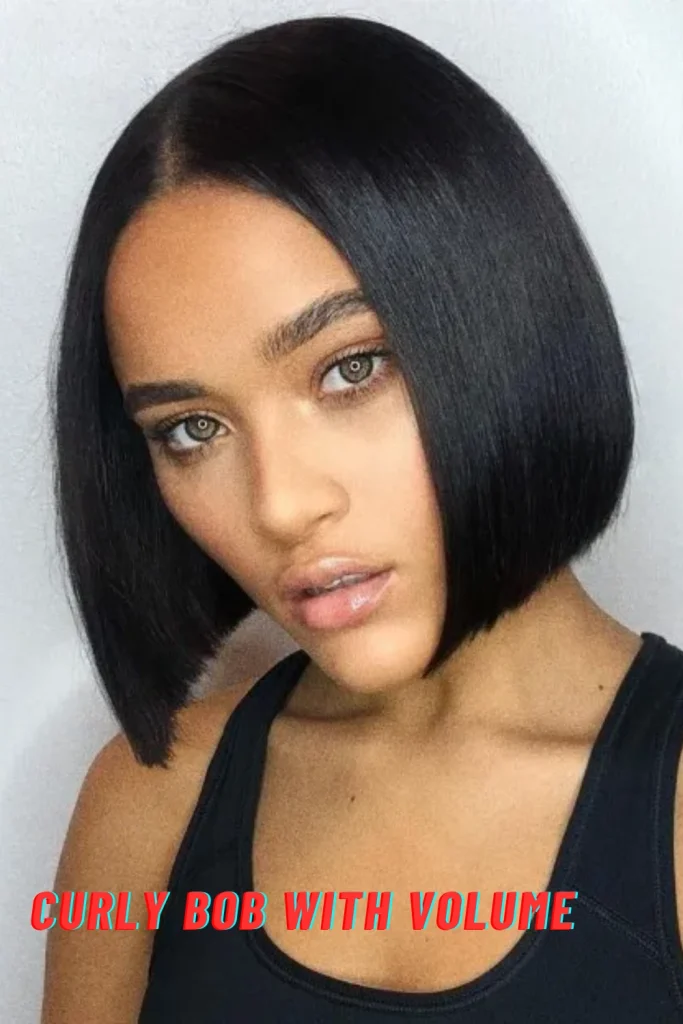 Curly Bob with Volume