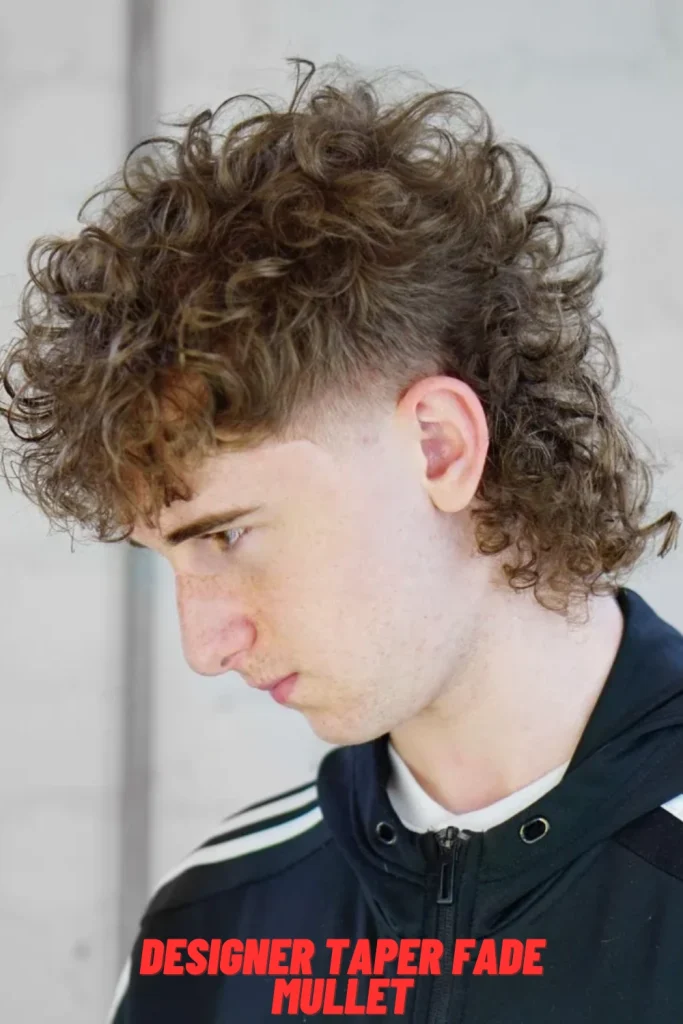 Designer Taper Fade Mullet