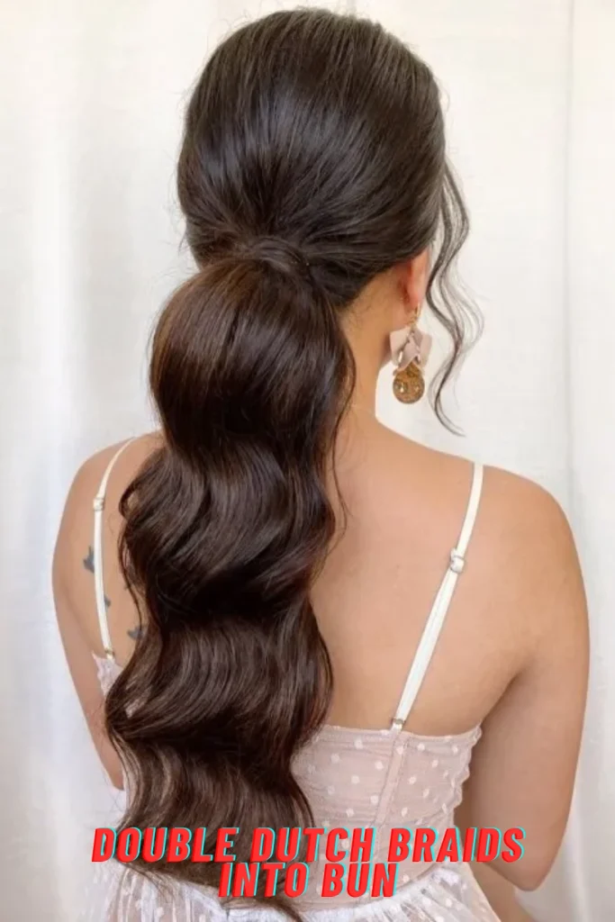 Double Dutch Braids into Bun