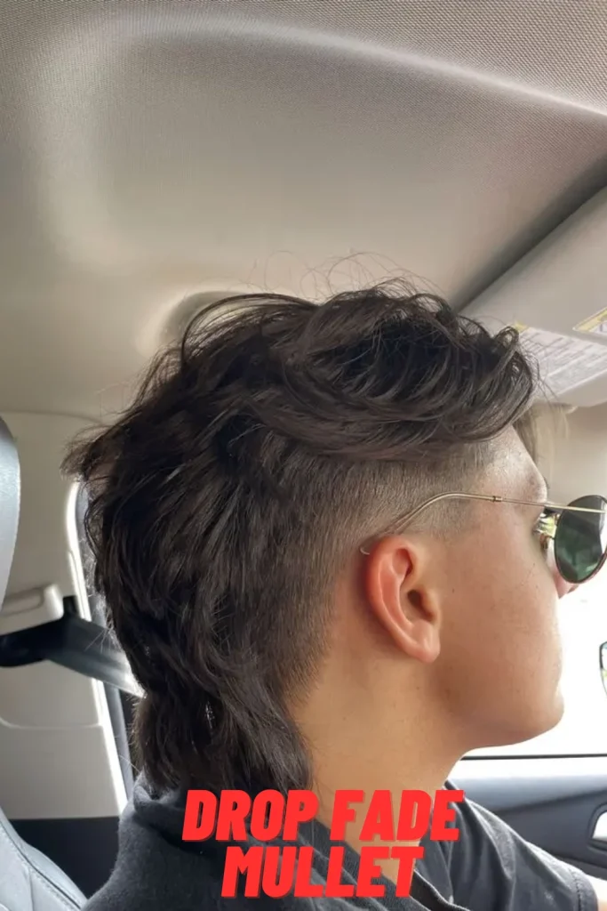 Drop Fade Mullet
