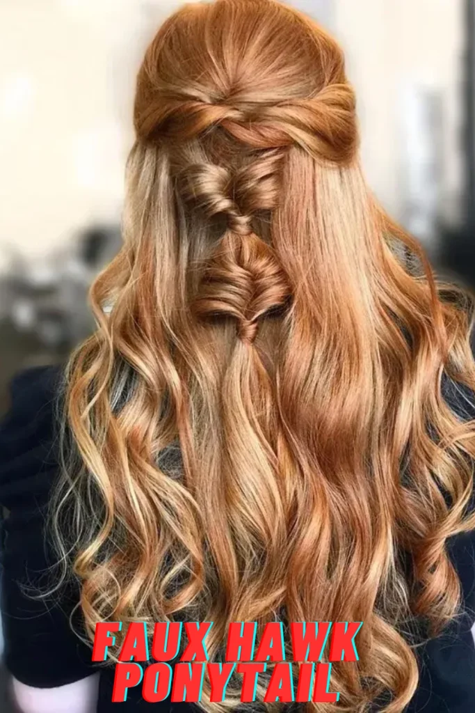 Faux Hawk Ponytail