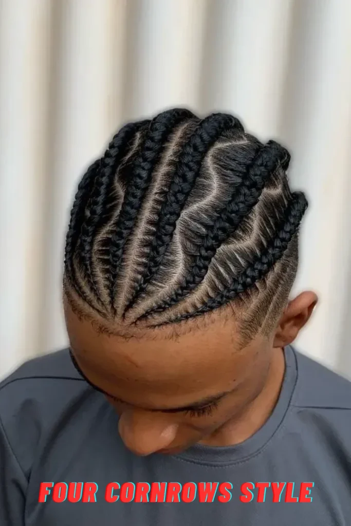 Four Cornrows Style