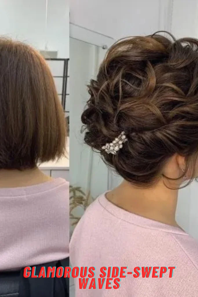 Glamorous Side-Swept Waves