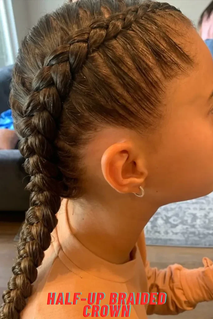 Half-Up Braided Crown