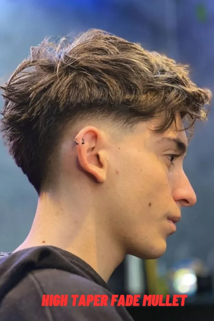 High Taper Fade Mullet