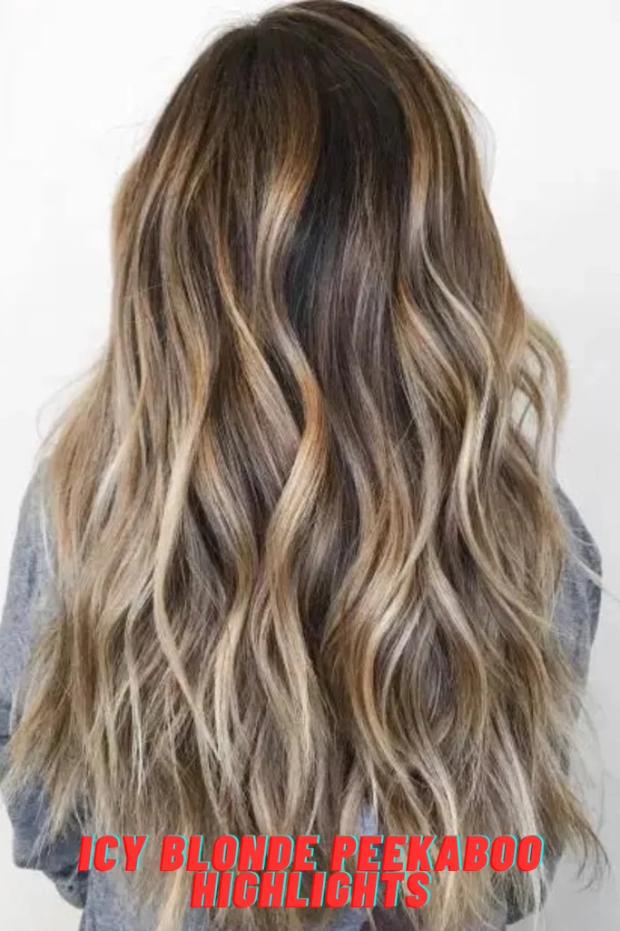 Icy Blonde Peekaboo Highlights