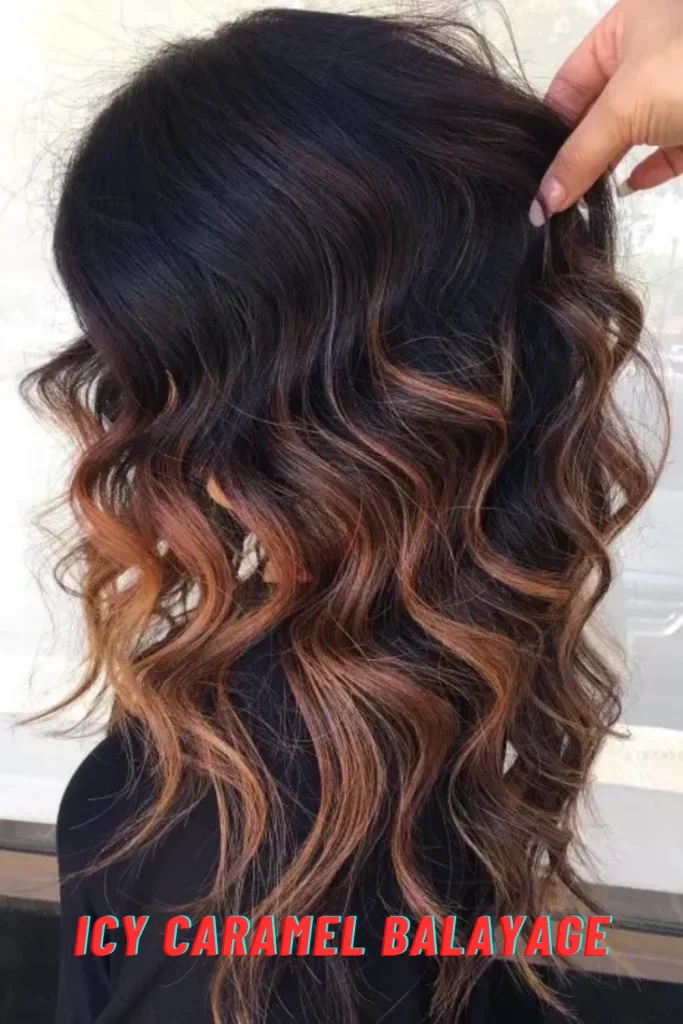 Icy Caramel Balayage
