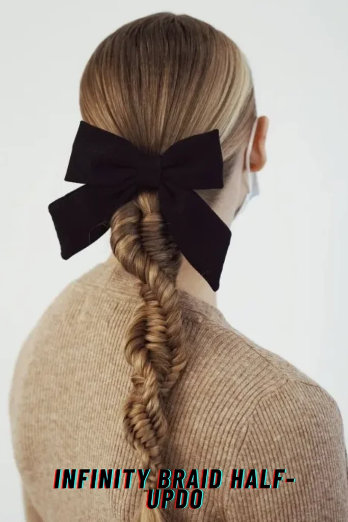 Infinity Braid Half-Updo