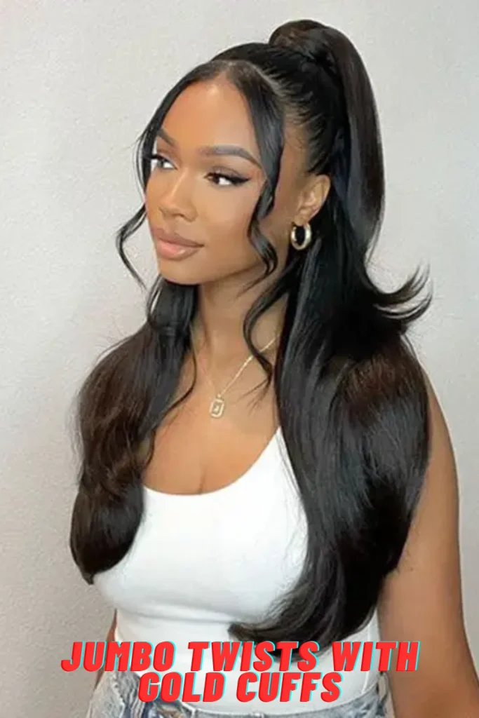 Jumbo Twists with Gold Cuffs