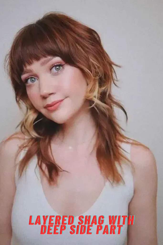 Layered Shag with Deep Side Part