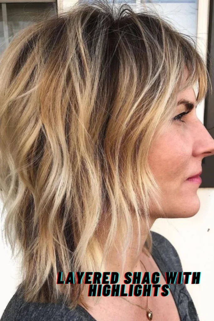 Layered Shag with Highlights