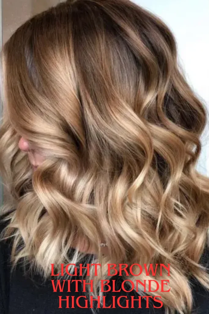 Light Brown with Blonde Highlights