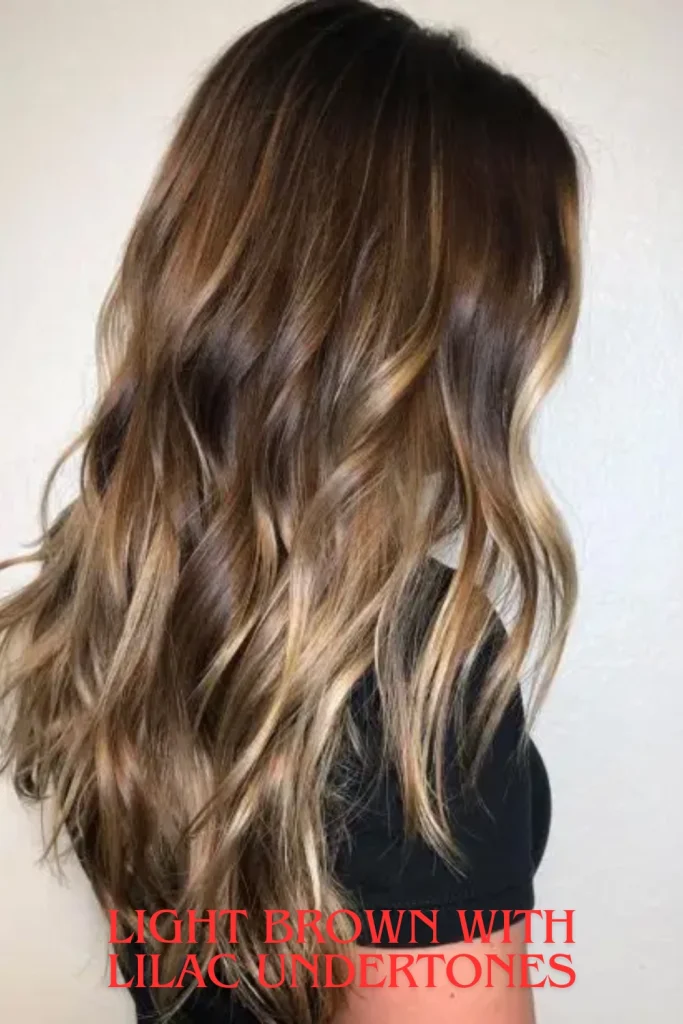Light Brown with Lilac Undertones