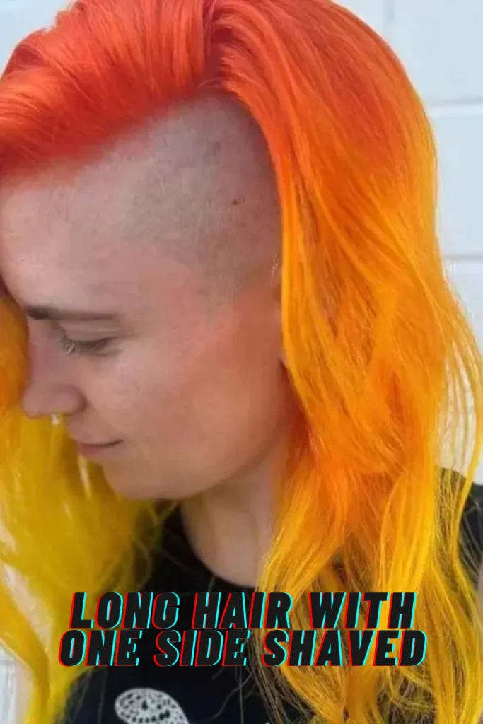Long Hair with One Side Shaved