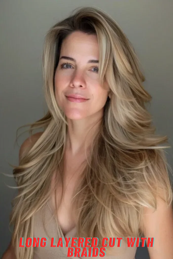 Long Layered Cut with Braids